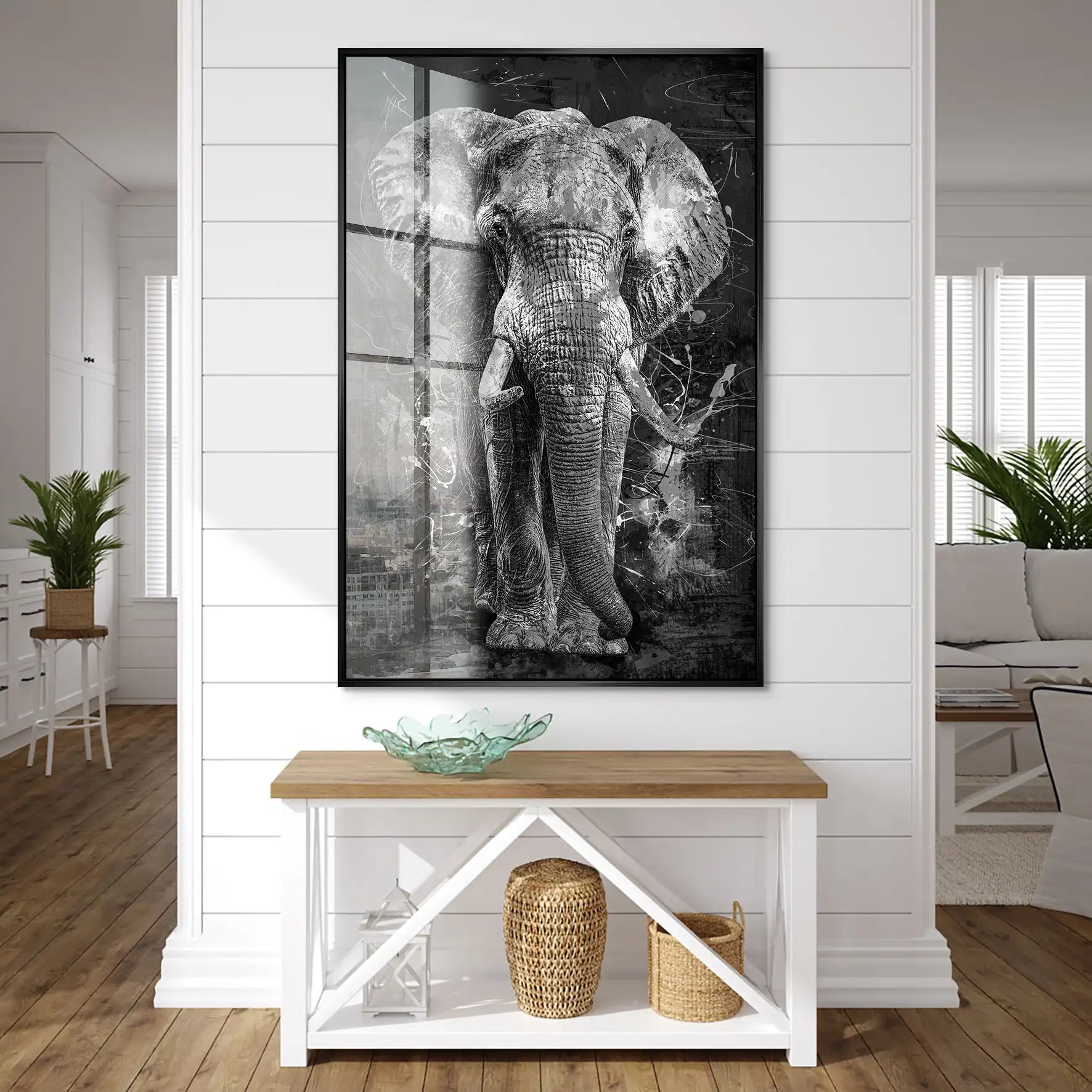 Elefant Abstrakt Acrylglas Bild INGALERIE