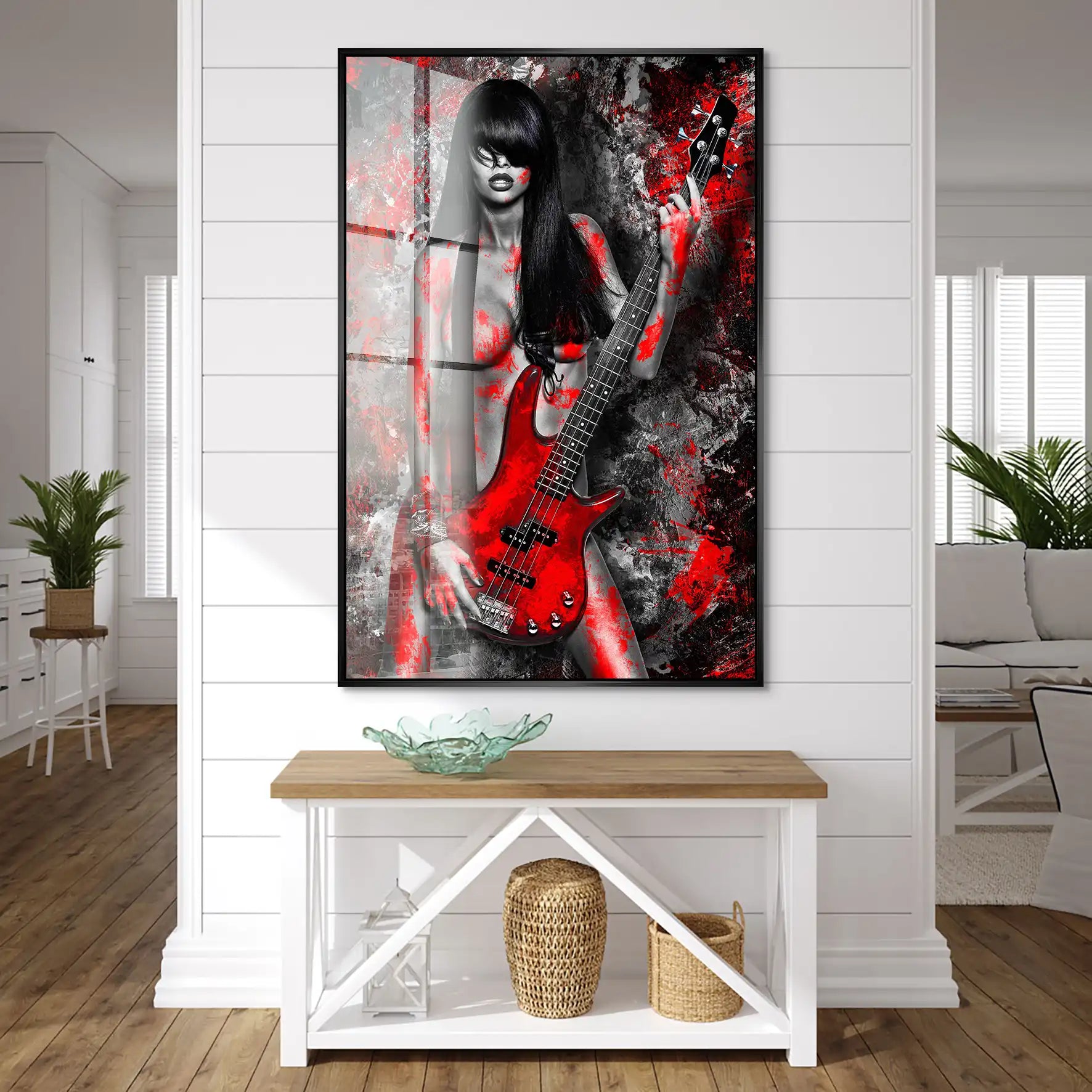 Guitar Abstrakt Style Acrylglas Bild INGALERIE
