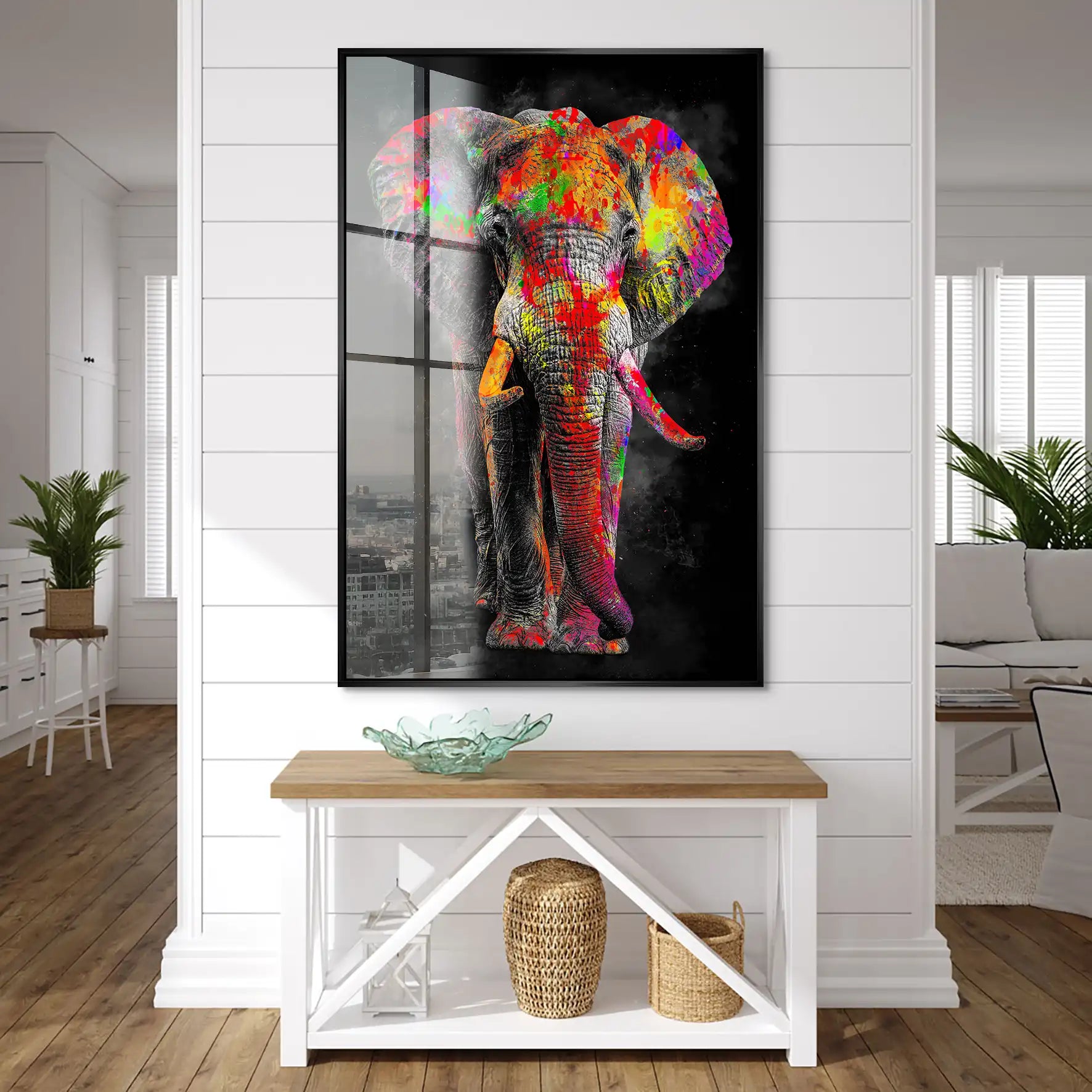 Elefant Color Style Acrylglas Bild INGALERIE