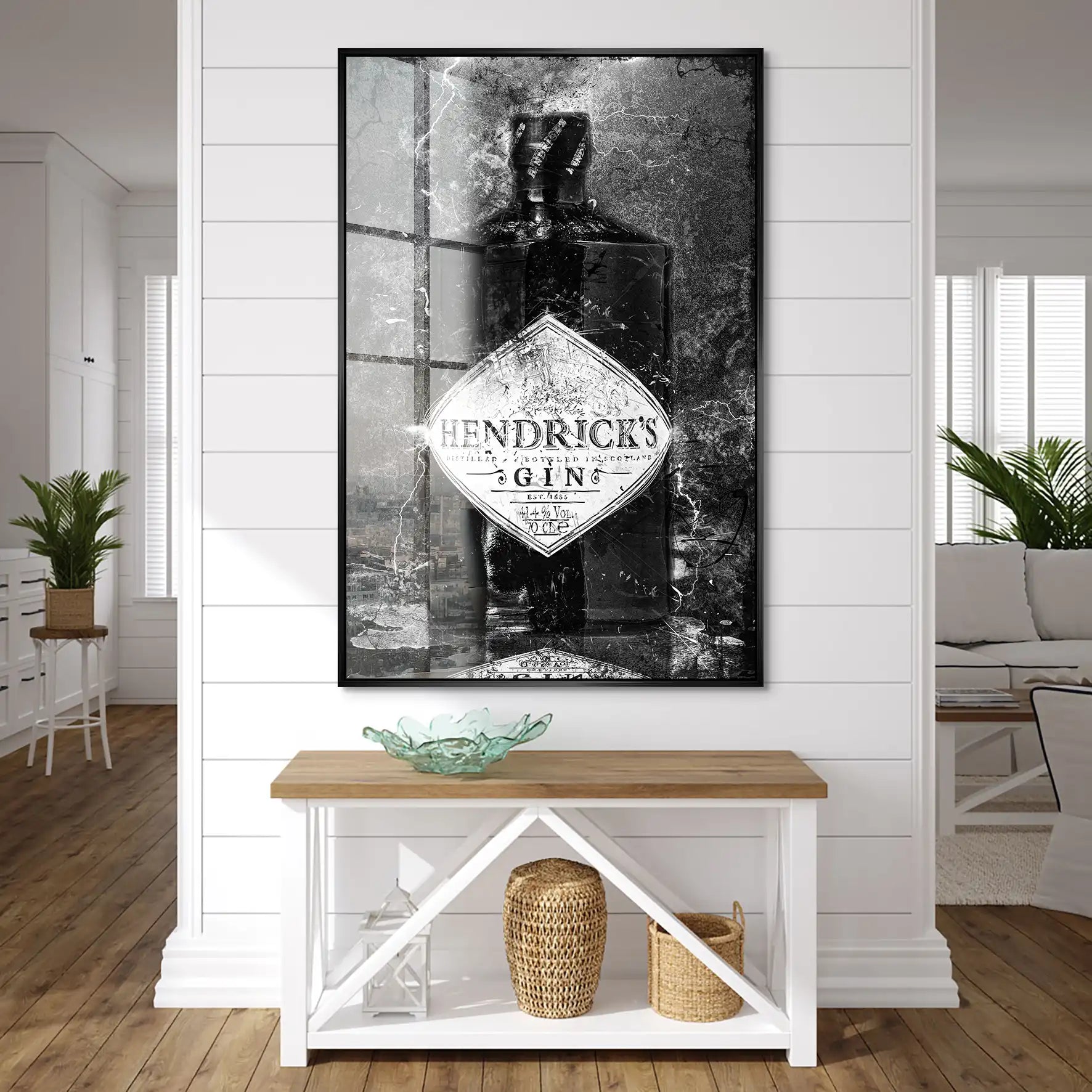 Gin Abstrakt Black Style Acrylglas Bild INGALERIE