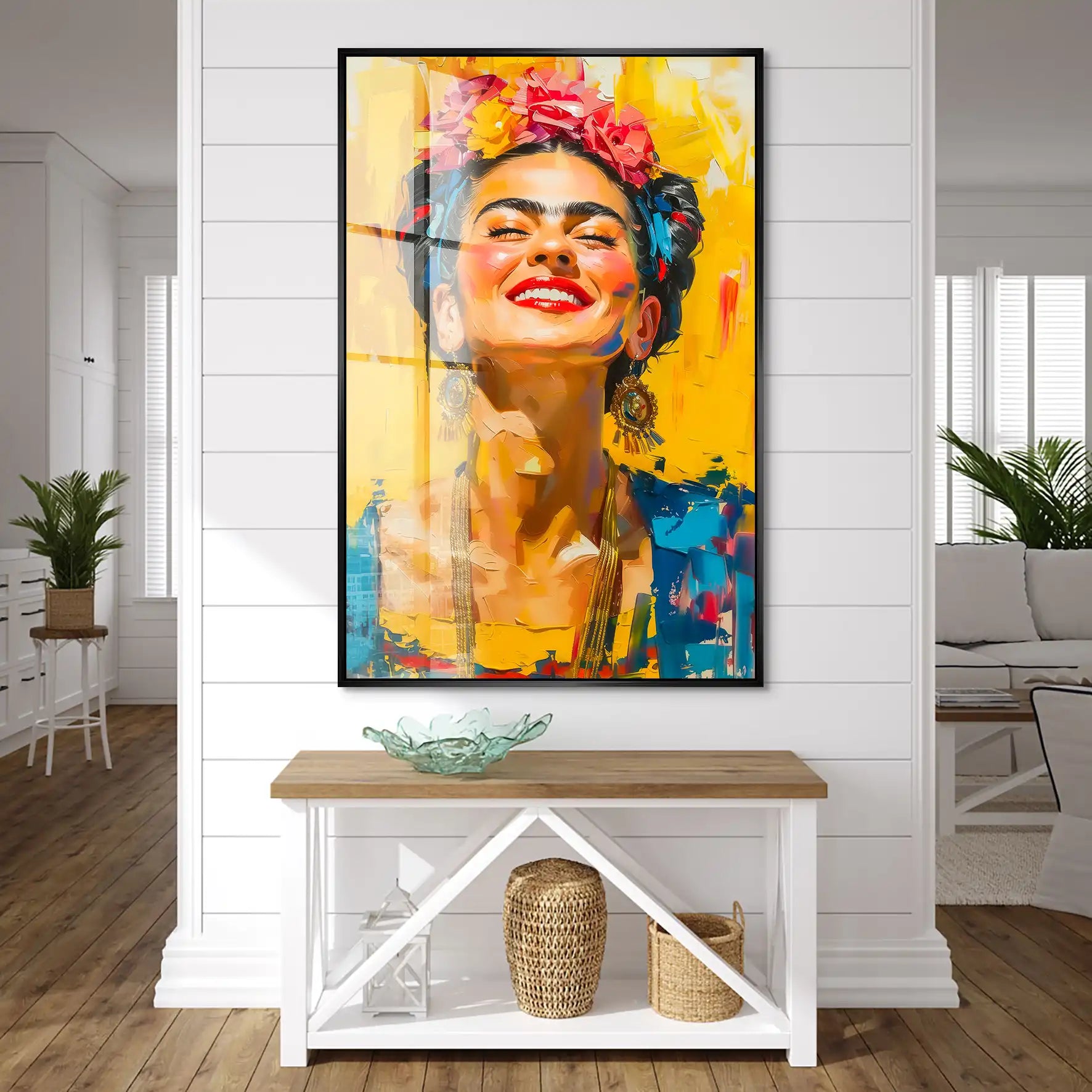 Lachende Frida Acrylglas Bild INGALERIE