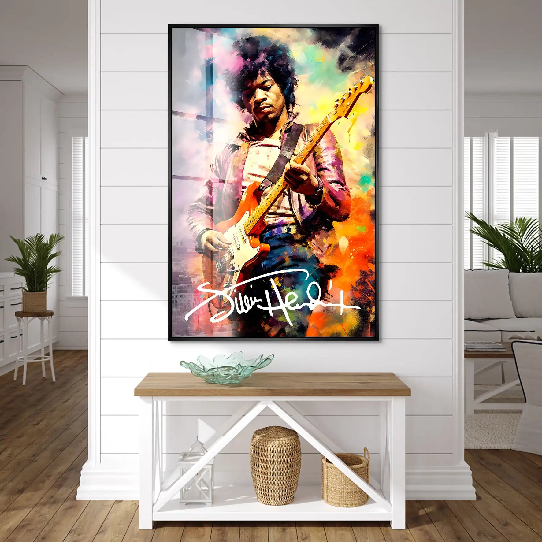 Jimi Hendrix Abstrakt Acrylglas Bild INGALERIE