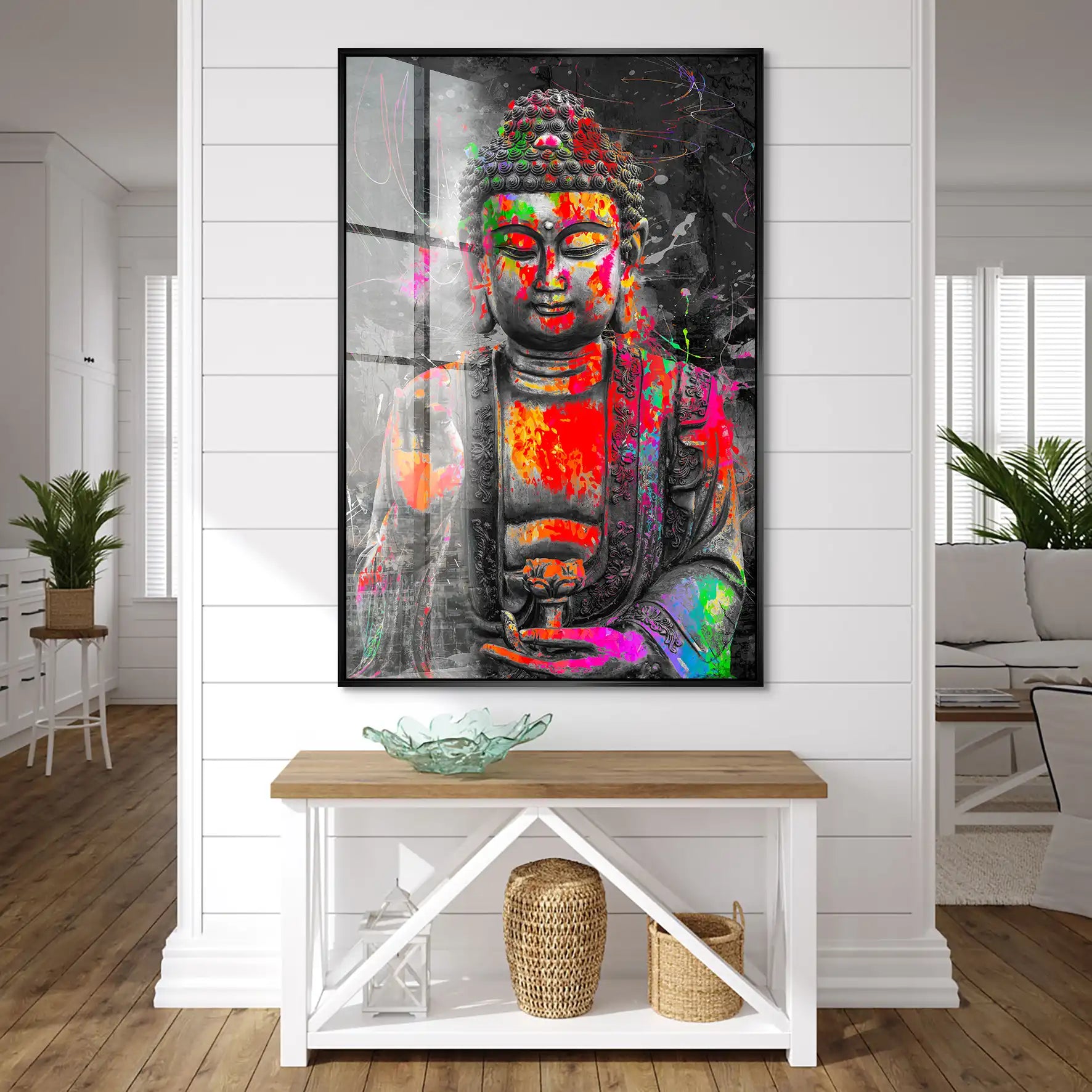 Buddha Pop Art Acrylglas Bild INGALERIE