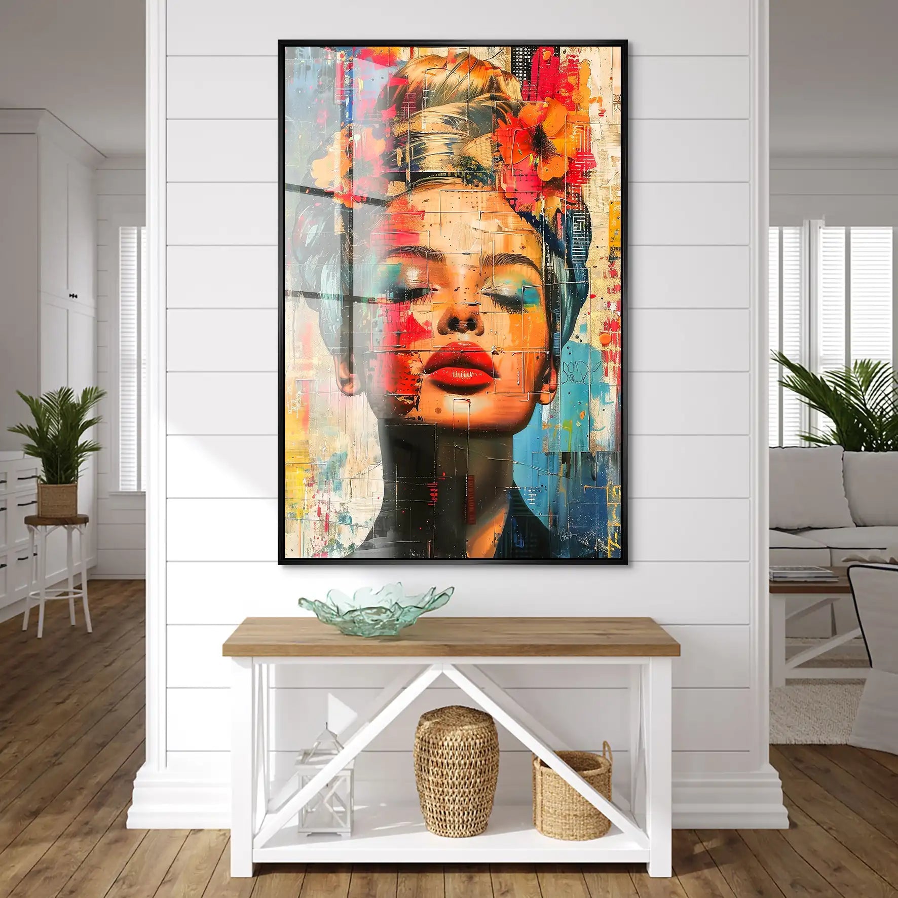 Face Art Abstrakt Acrylglas Bild INGALERIE