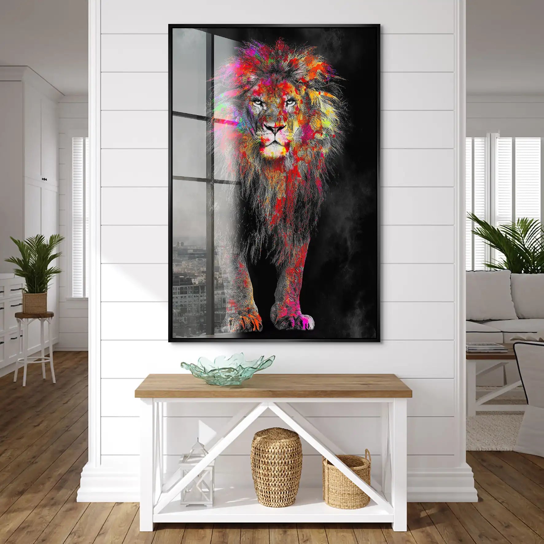 Lion Color Style Acrylglas Bild INGALERIE