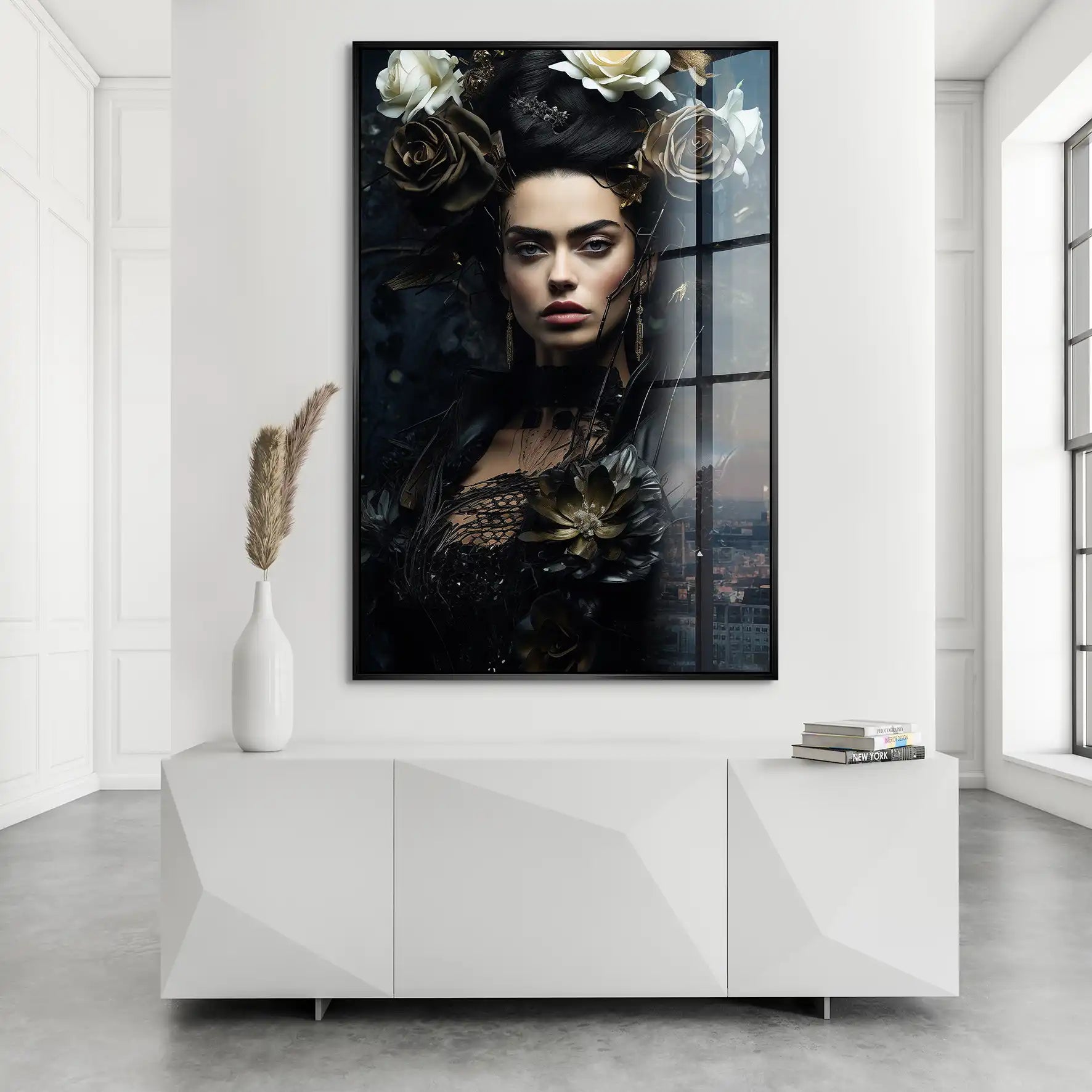 Frida Kahlo Dark Style Acrylglas Bild INGALERIE