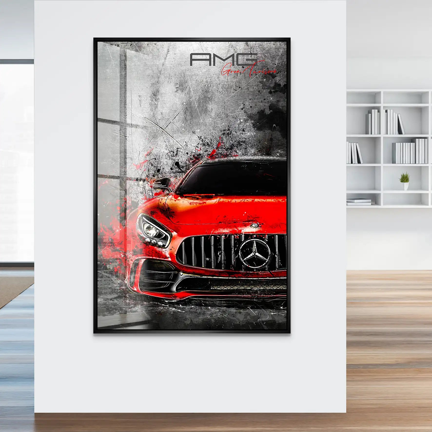 Mercedes AMG GT Red Style Acrylglas Bild INGALERIE