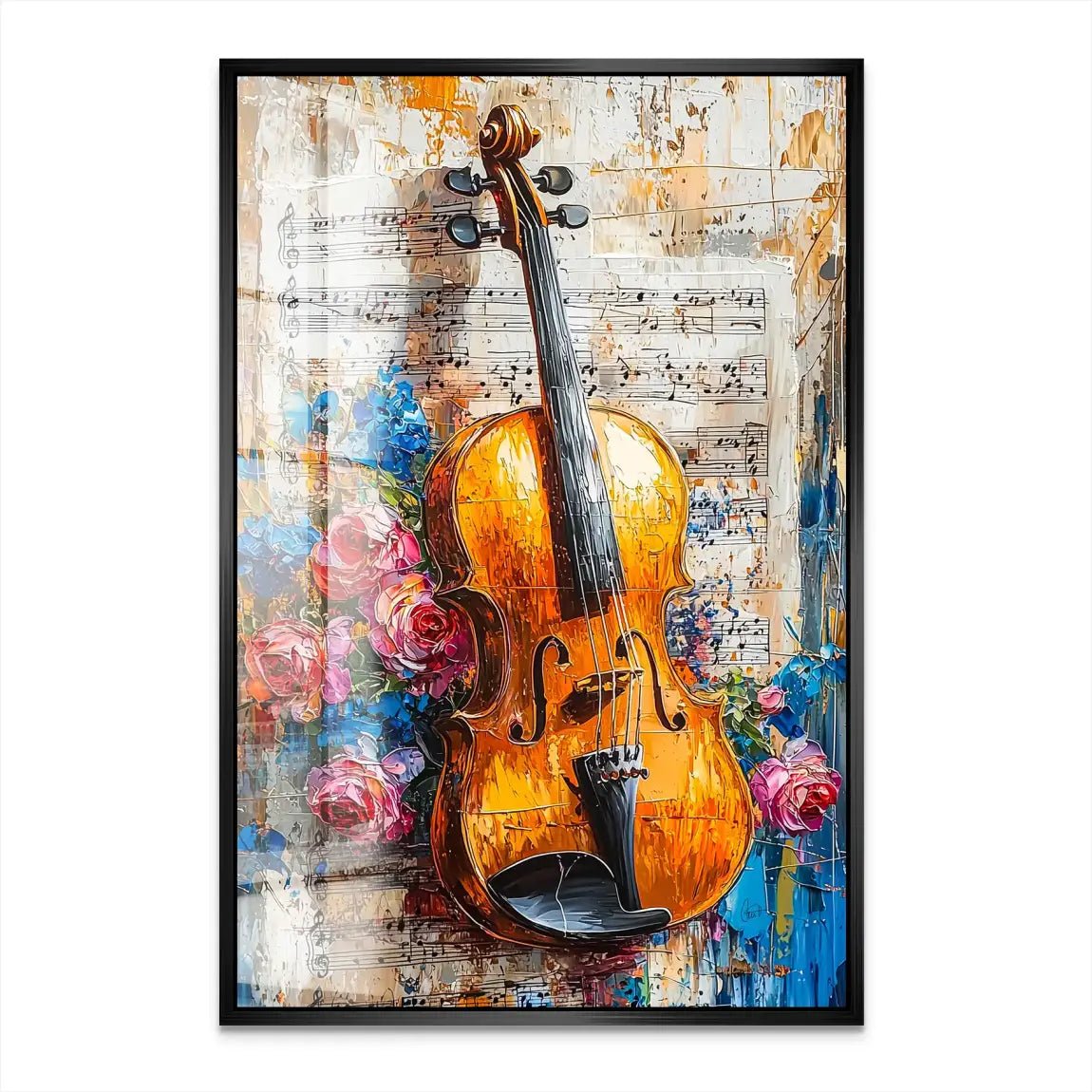 Violine Abstrakt Nr.2 Acrylglas Bild INGALERIE