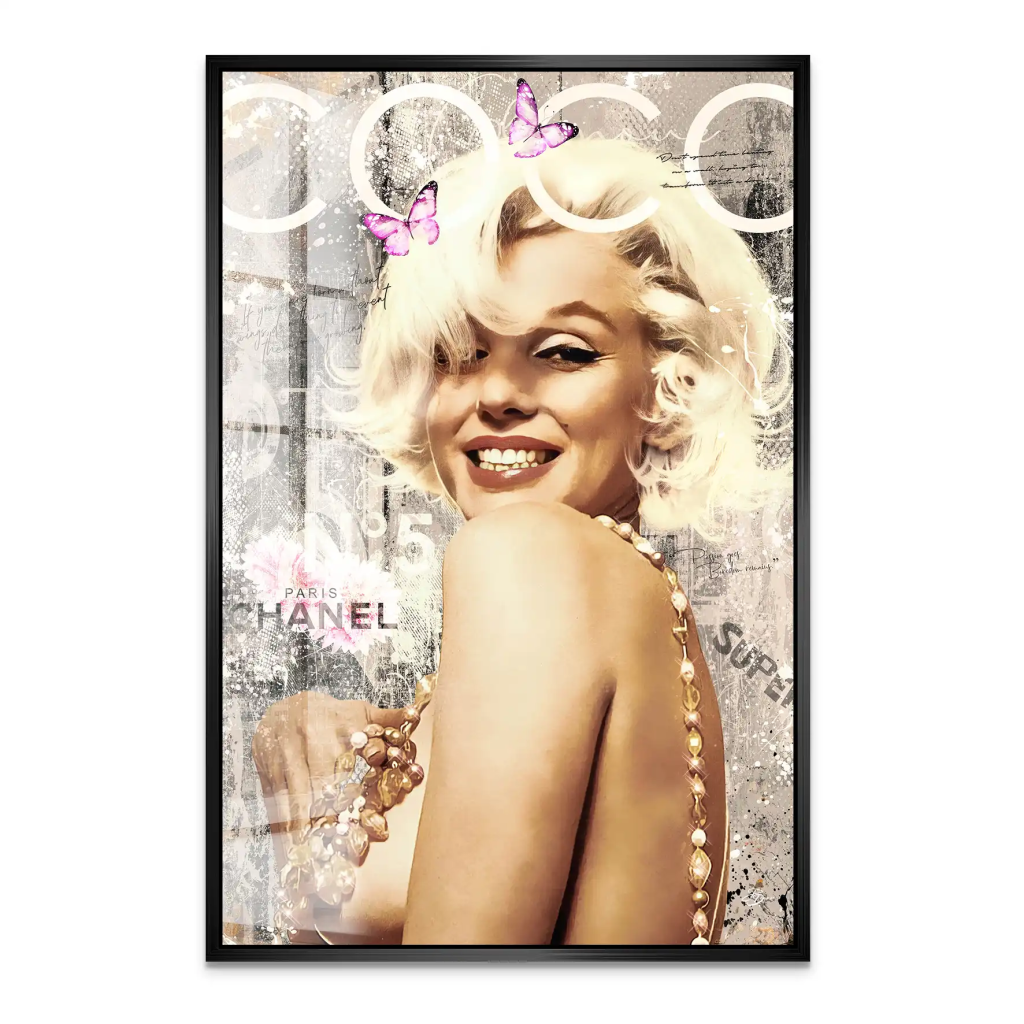Marilyn Coco Retro Acrylglas Bild INGALERIE