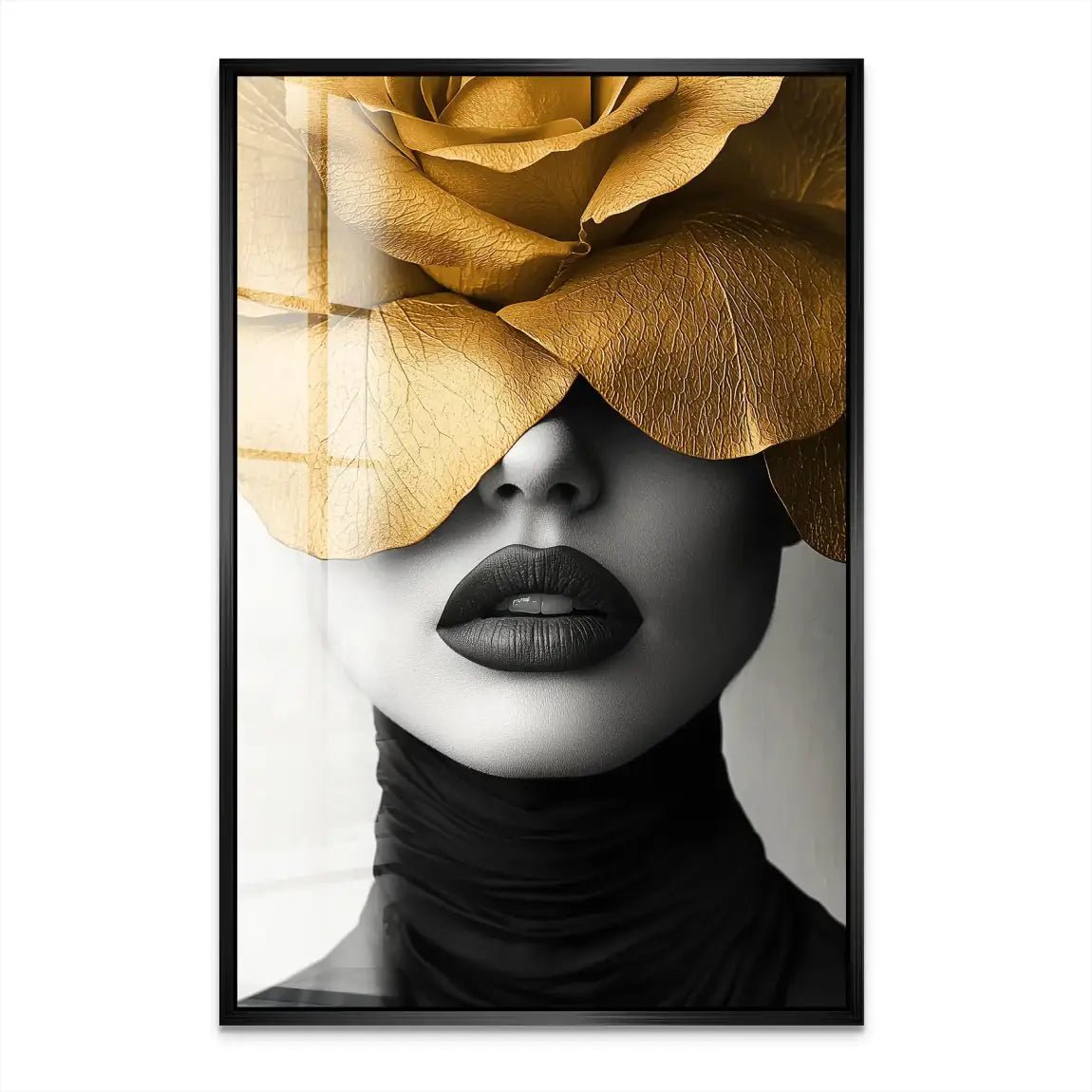 Beauty Flower Face Acrylglas Bild INGALERIE