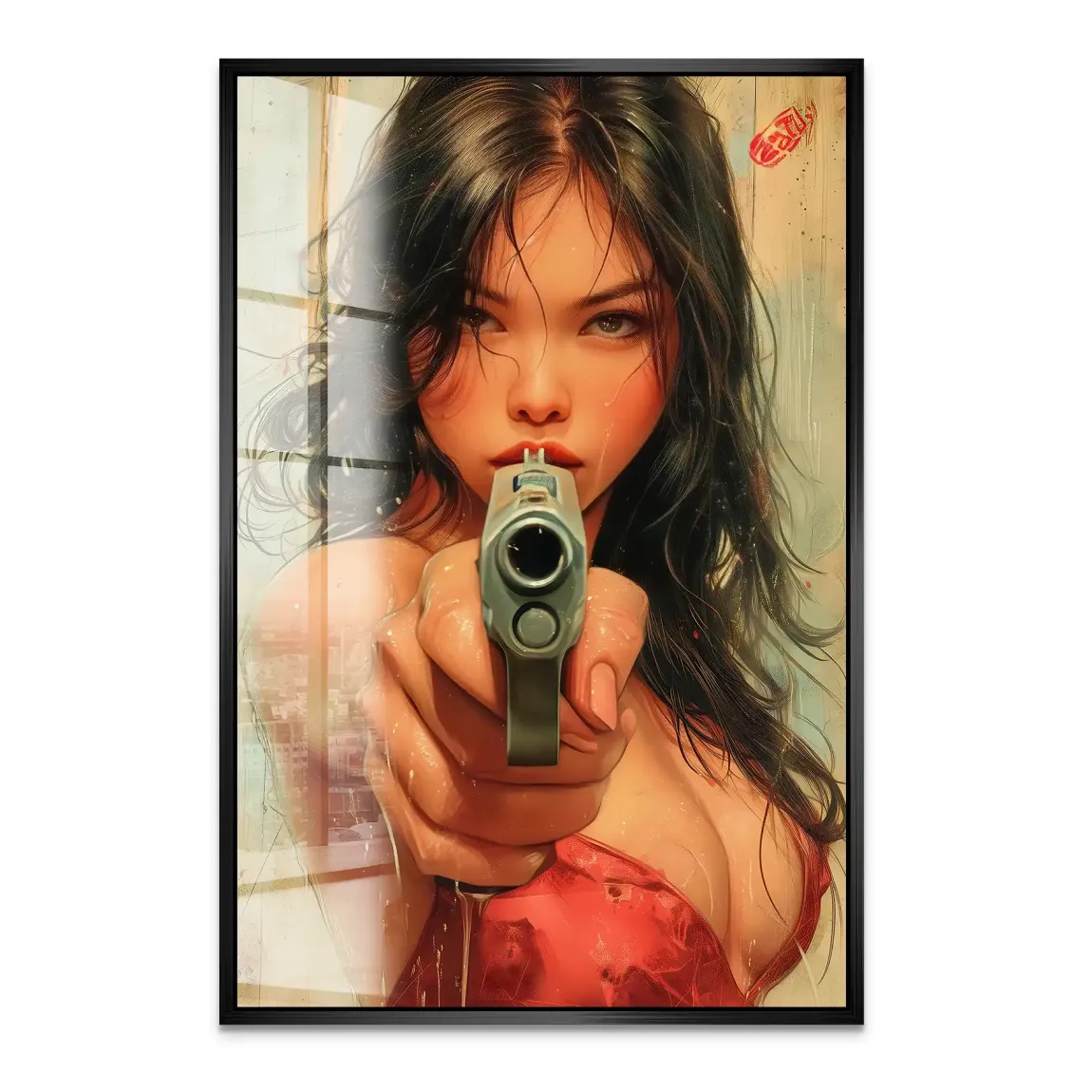 Velvet Gun Acrylglas Bild