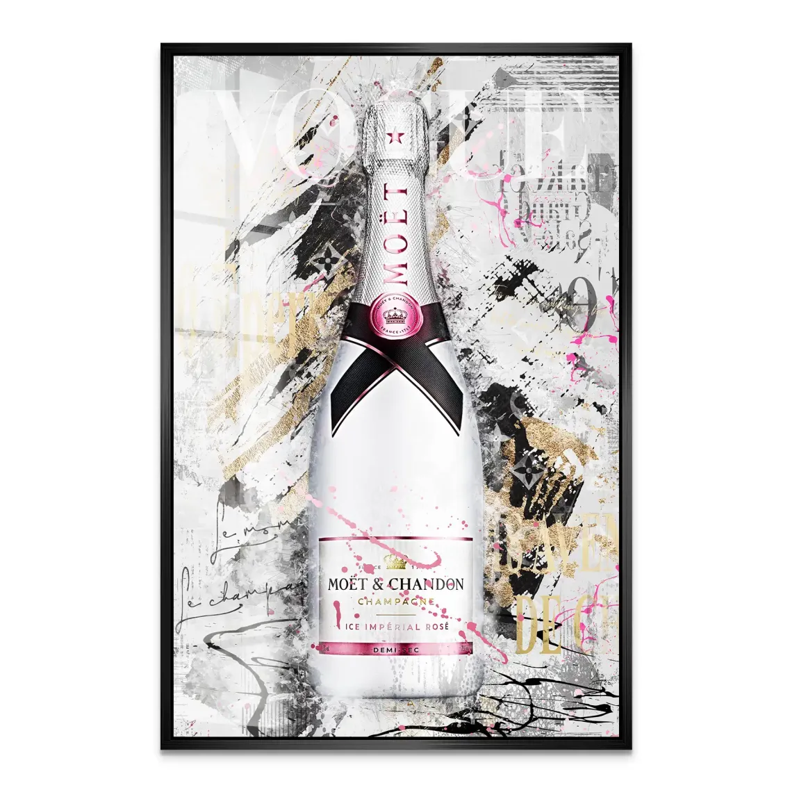 Champagner Rosé Acrylglasbild
