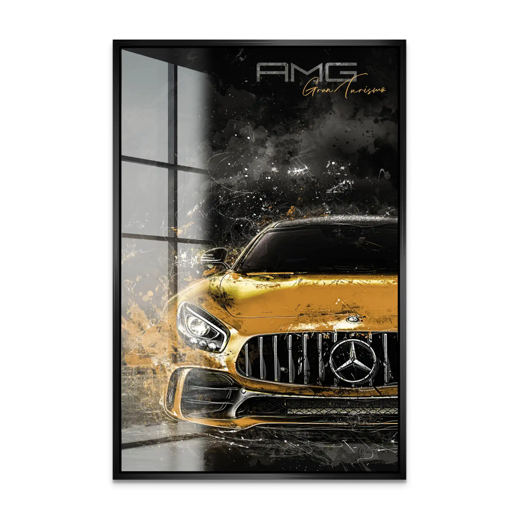 Mercedes AMG GT Modern Art Acrylglas Bild INGALERIE