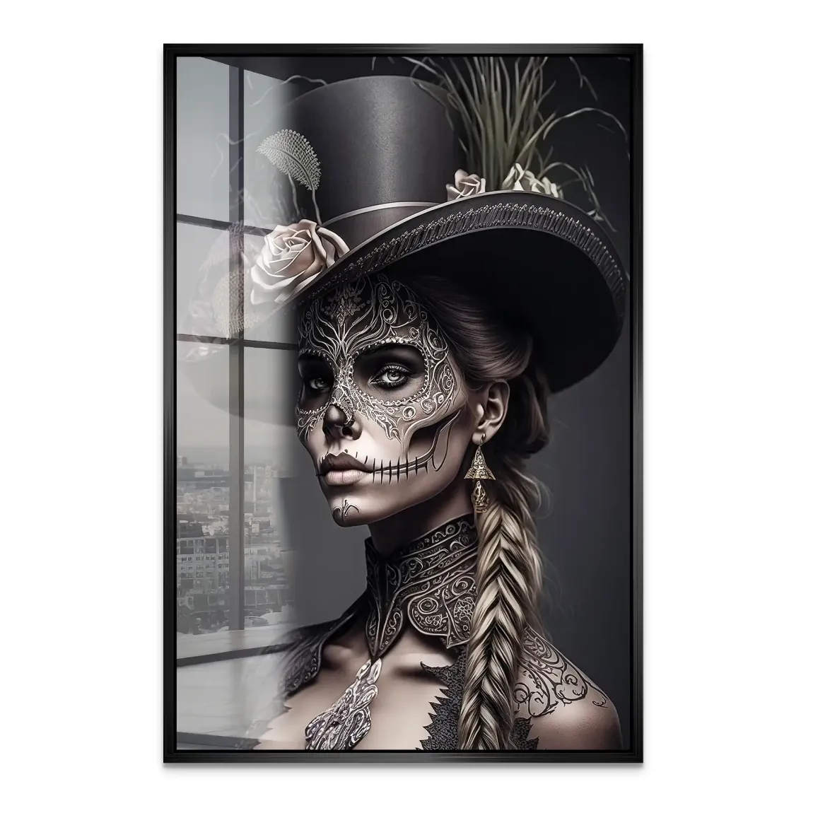 Velvet Noir La Catrina Acrylglas Bild INGALERIE