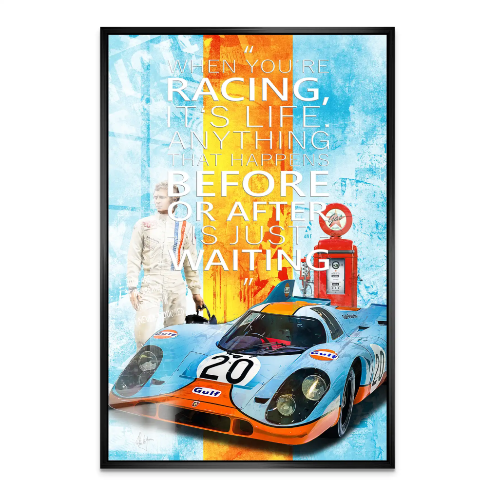 Steve Gulf Porsche 917 Acrylglas Bild INGALERIE