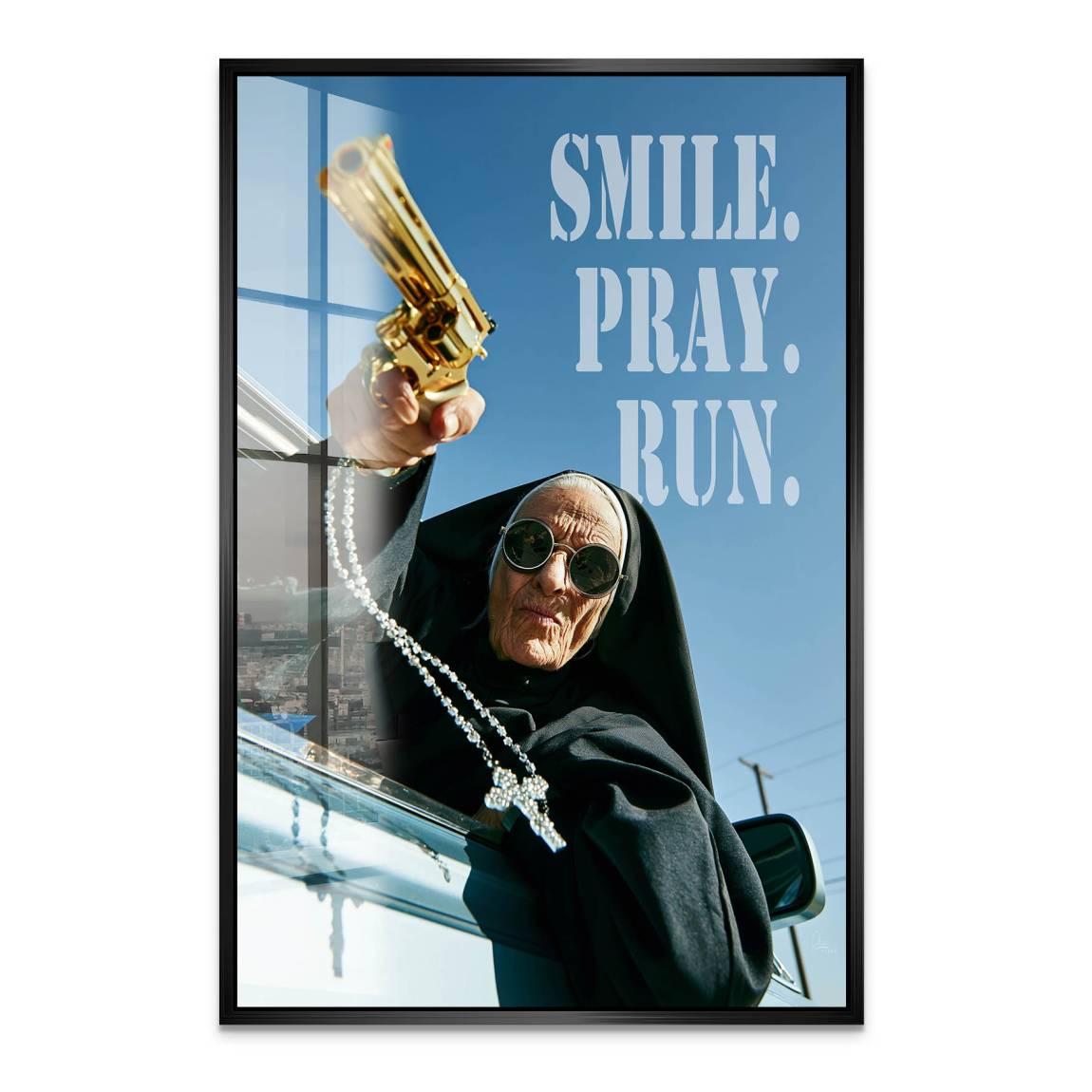 Rebel Nun Acrylglasbild