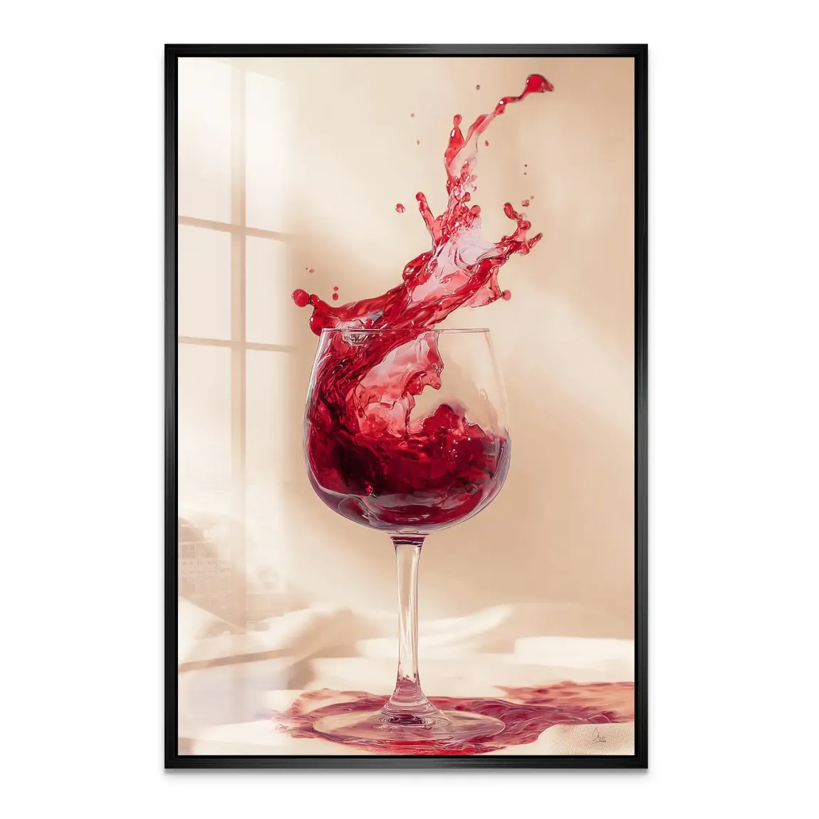 Ruby Splash Acrylglas Bild