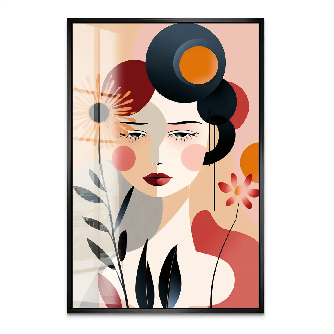 Flora im Kreis der Gedanken Acrylglas Bild INGALERIE