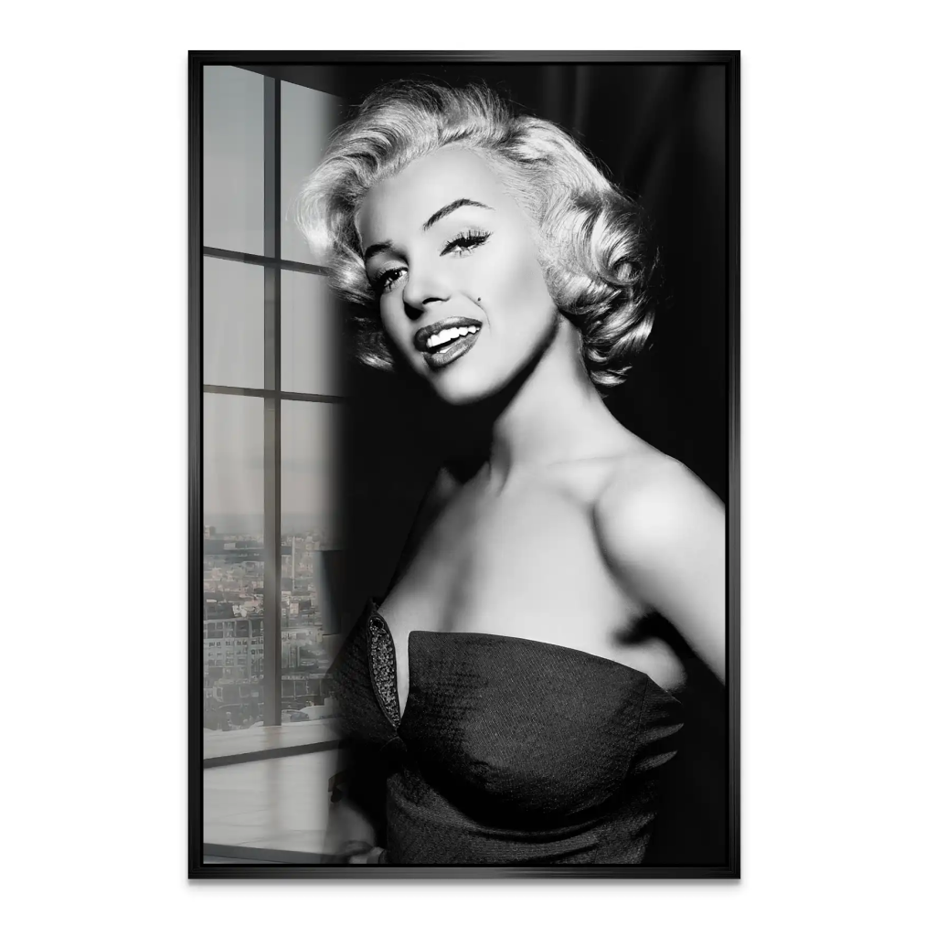 Marilyn Black and White Acrylglas Bild INGALERIE