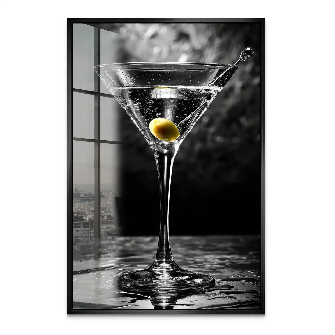 Martini Glas Noir Acrylglas Bild