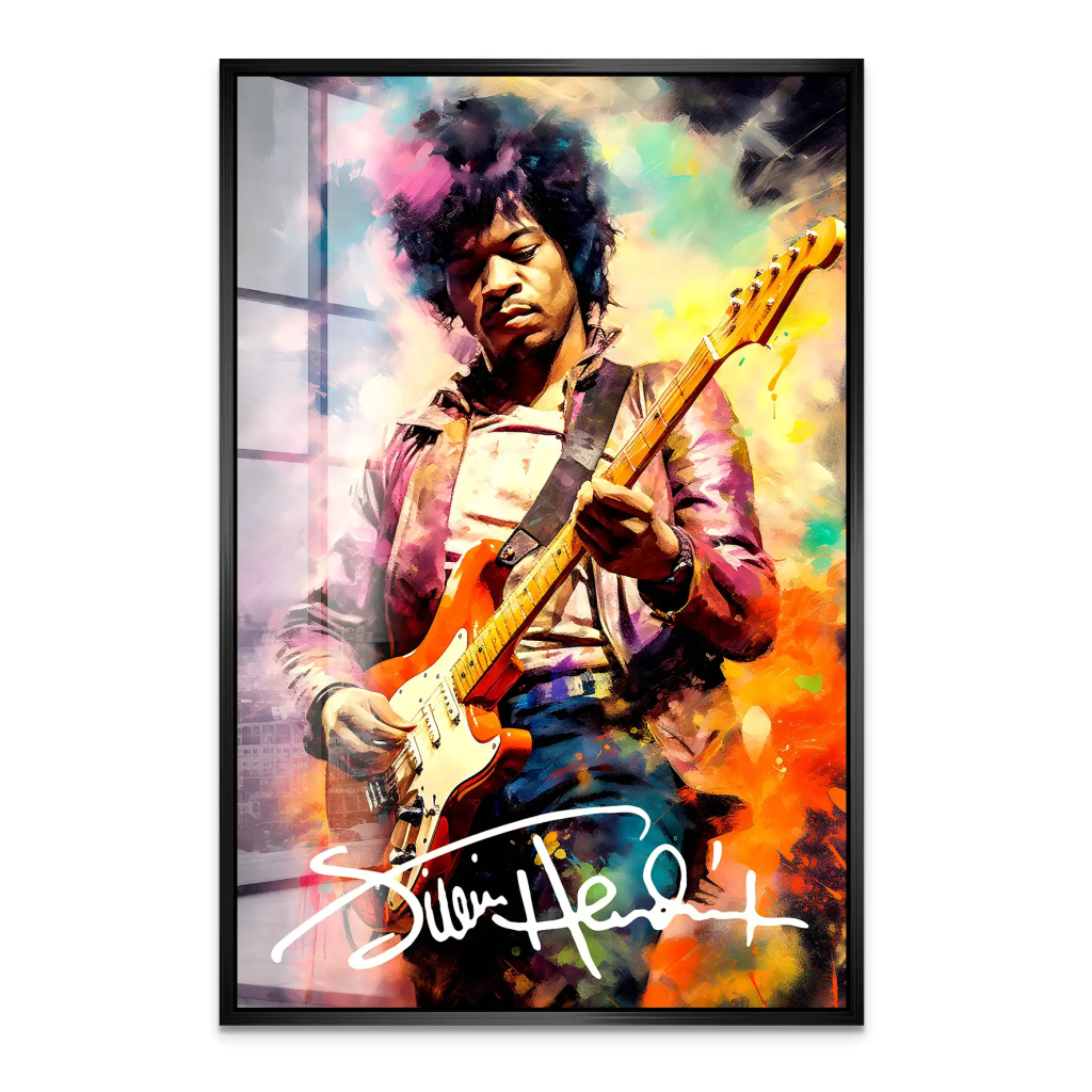 Jimi Hendrix Abstrakt Acrylglas Bild INGALERIE
