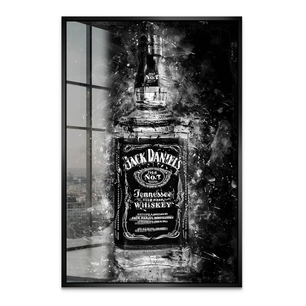 Jack Whisky Abstrakt Dark Acrylglas Bild INGALERIE
