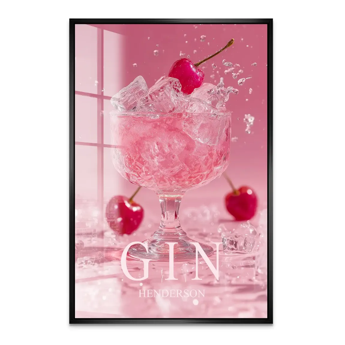 Gin Rosé Acrylglas Bild