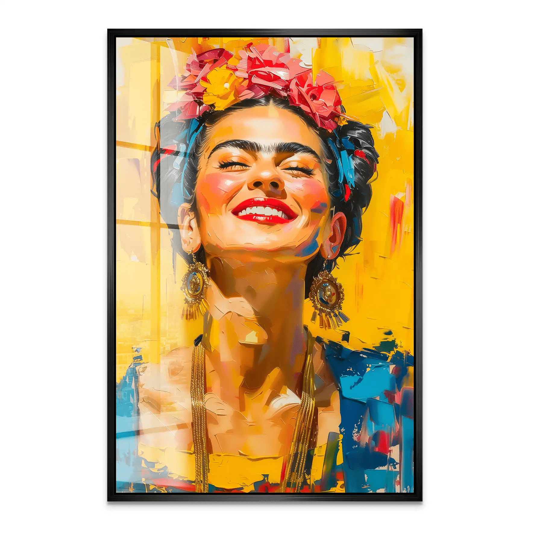 Lachende Frida Acrylglas Bild INGALERIE