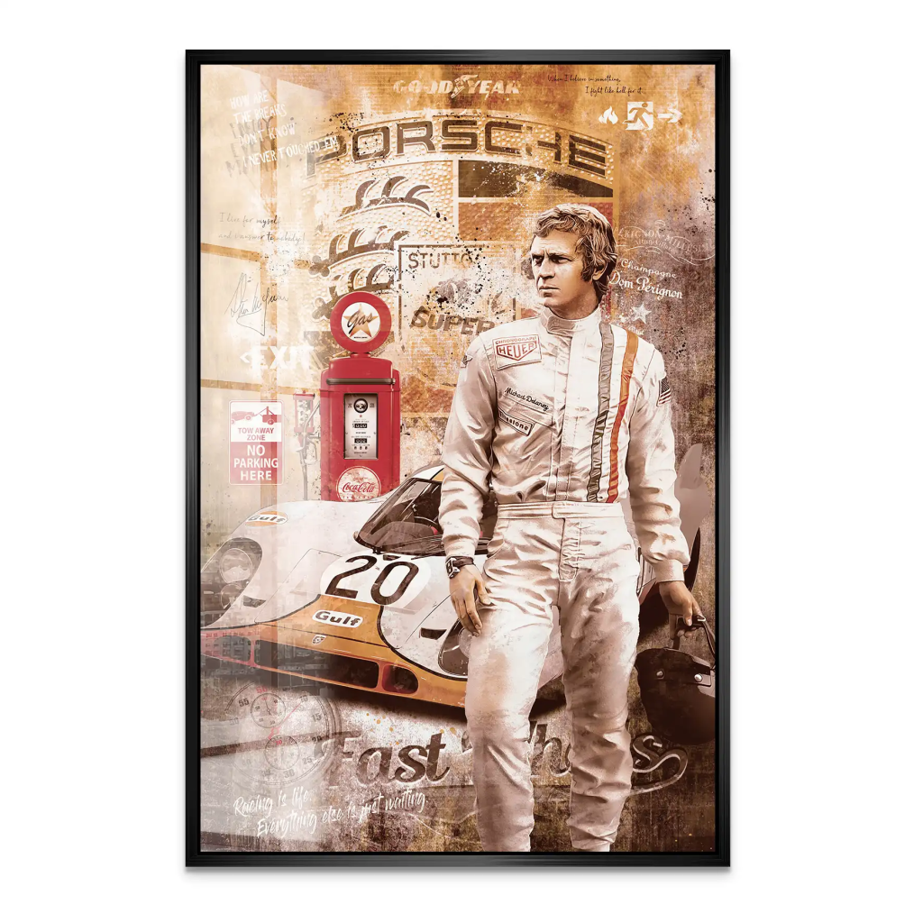 Steve Fast Wheels Retro Acrylglas Bild INGALERIE