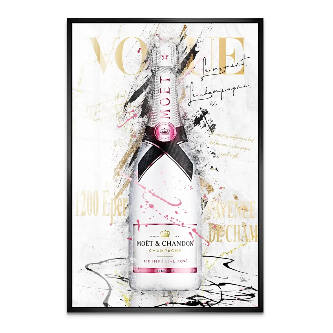 Champagner Glam Acrylglasbild