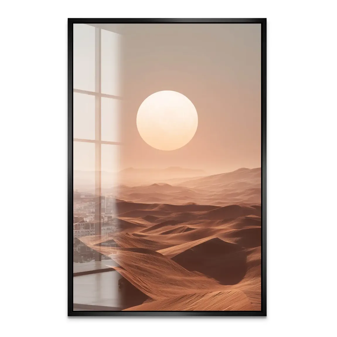 Goldene Wüste Acrylglas Bild