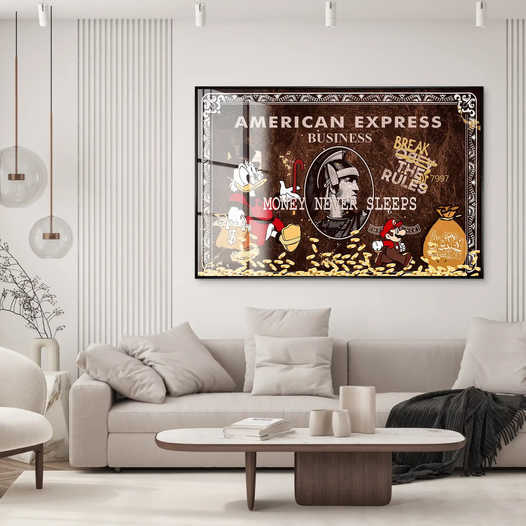 Dagobert Vintage Amex Acrylglas Bild INGALERIE