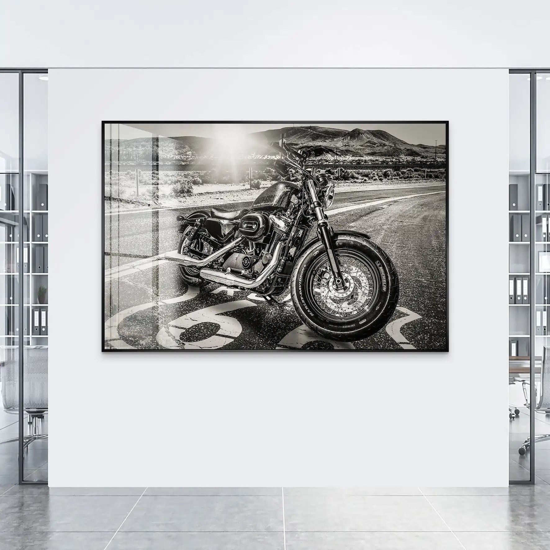 Route Heritage Edition – Harley Acrylglasbild INGALERIE