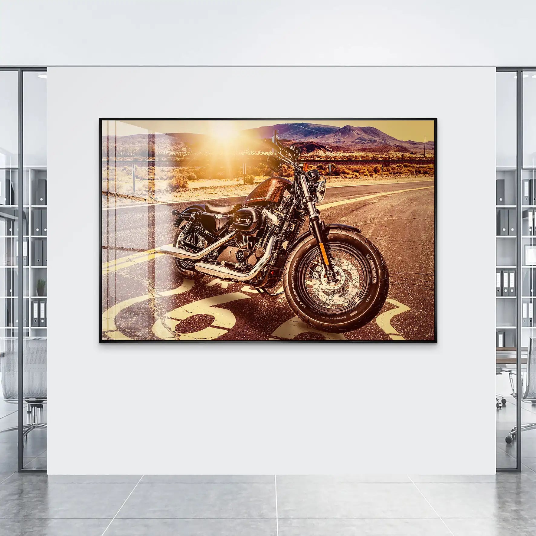 Harley Road Heritage auf Acrylglas INGALERIE