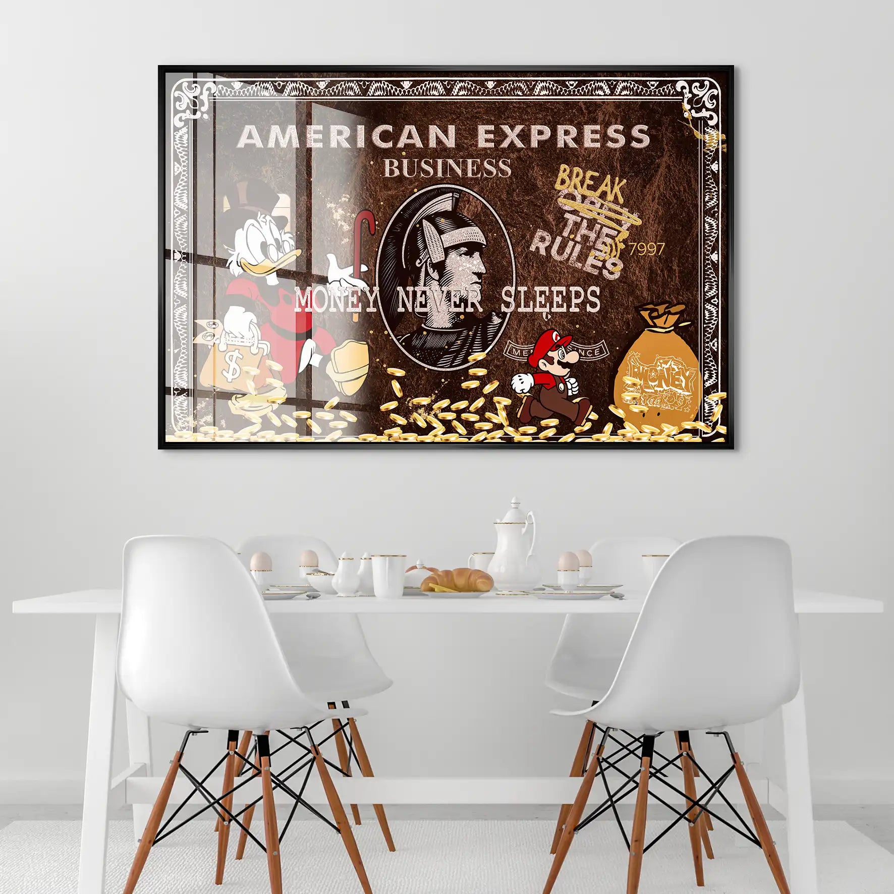 Dagobert Vintage Amex Acrylglas Bild INGALERIE