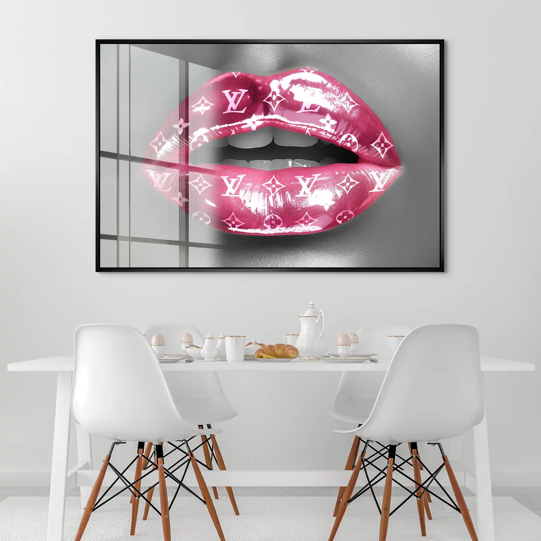 Pink Louis Lips Acrylglas Bild INGALERIE