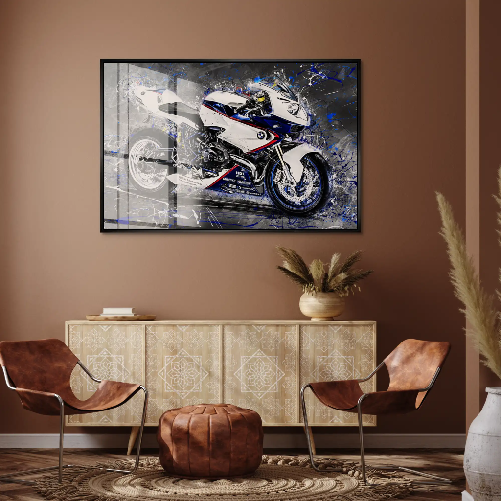 BMW HP2 Abstrakt Style Acrylglas Bild INGALERIE