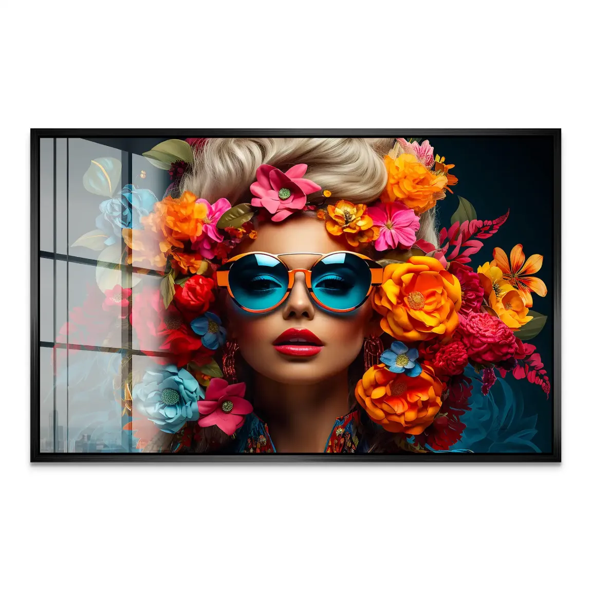 Floral Shades Acrylglas Bild