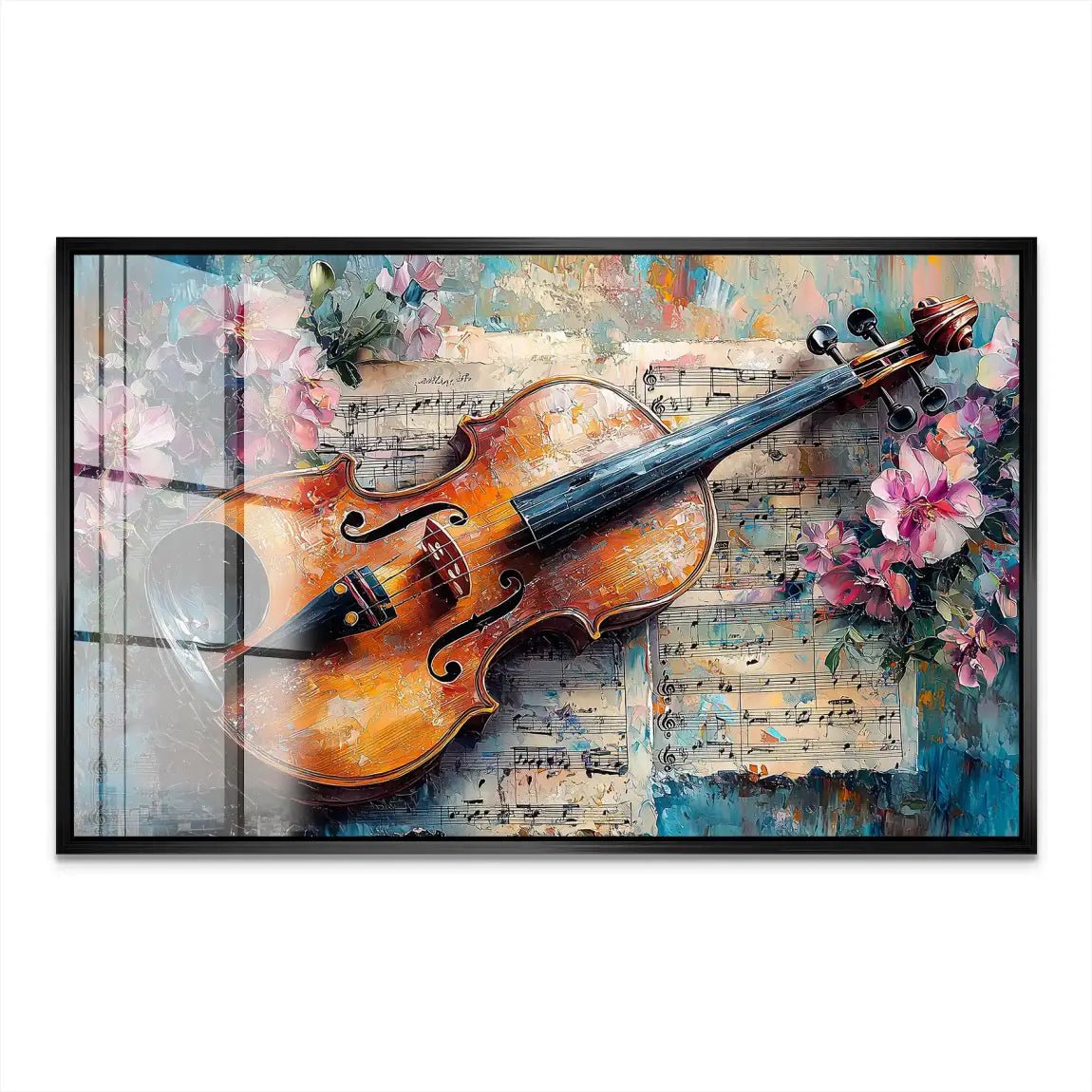Violine Abstrakt Nr.2 Acrylglas Bild INGALERIE