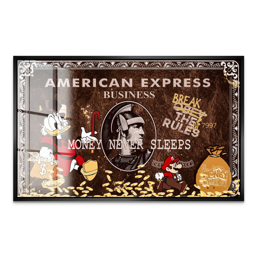 Dagobert Vintage Amex Acrylglas Bild INGALERIE