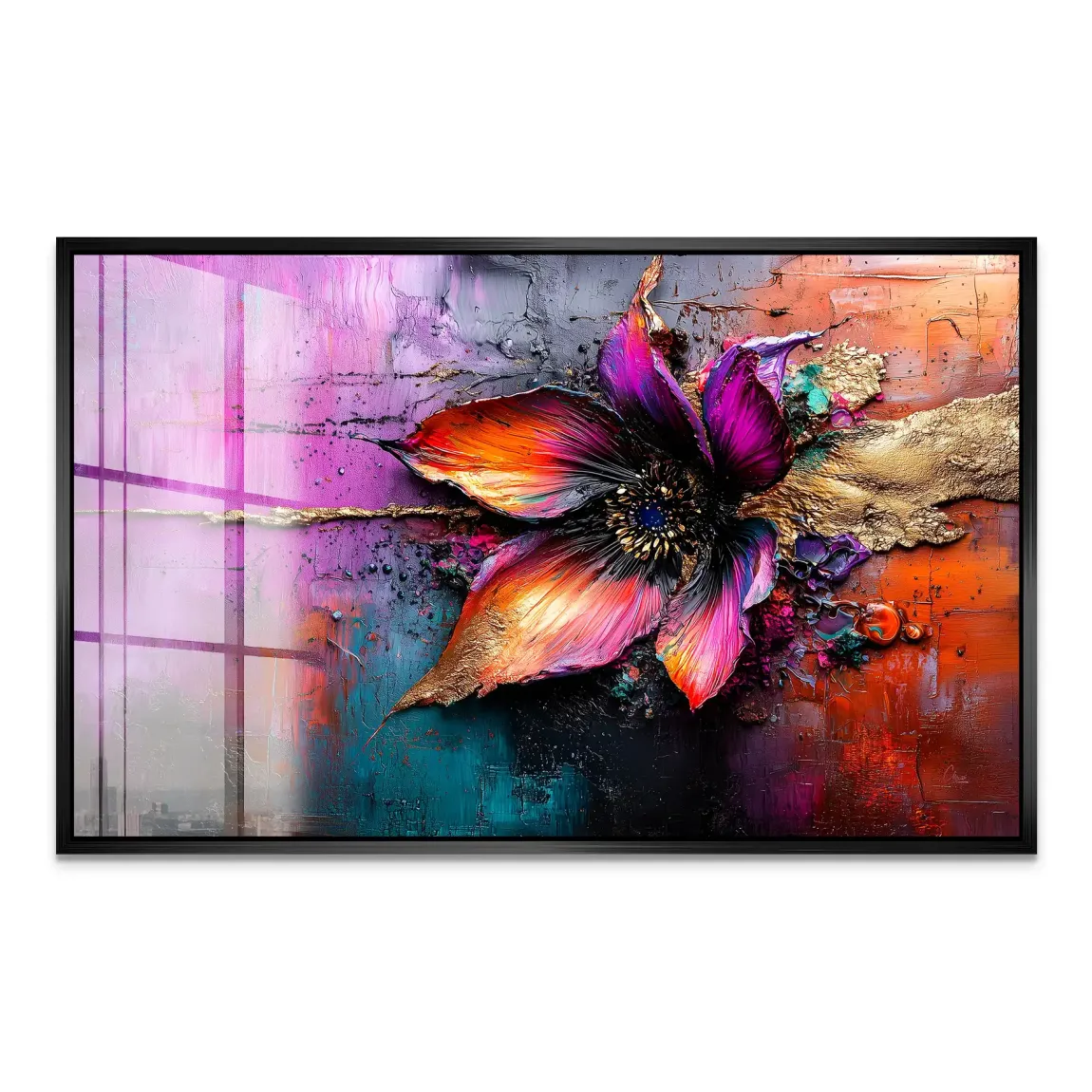 Feuerblüte der Elemente Acrylglas Bild INGALERIE