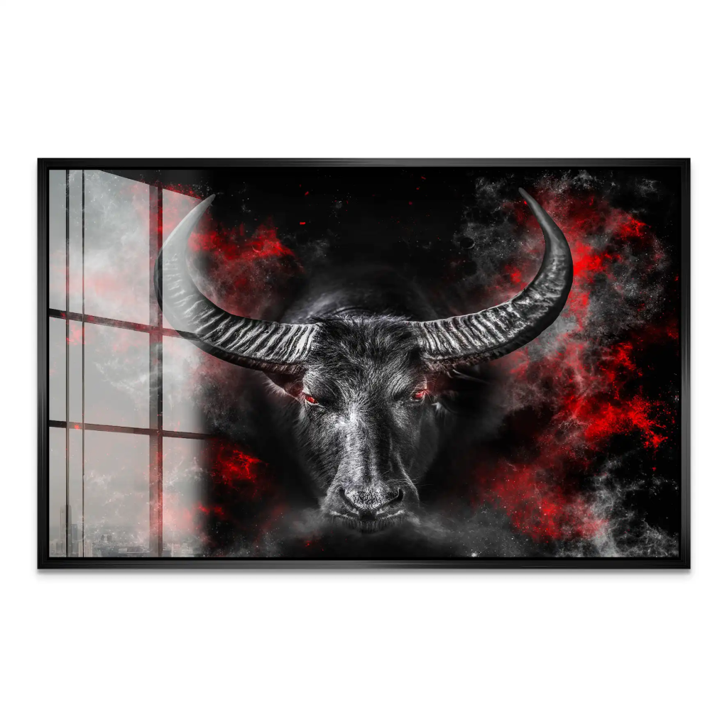 Stier Abstrakt Style Acrylglas Bild INGALERIE