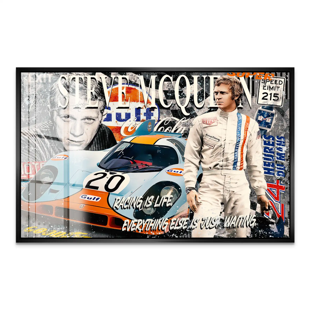 Steve Gulf Racing Acrylglas Bild INGALERIE