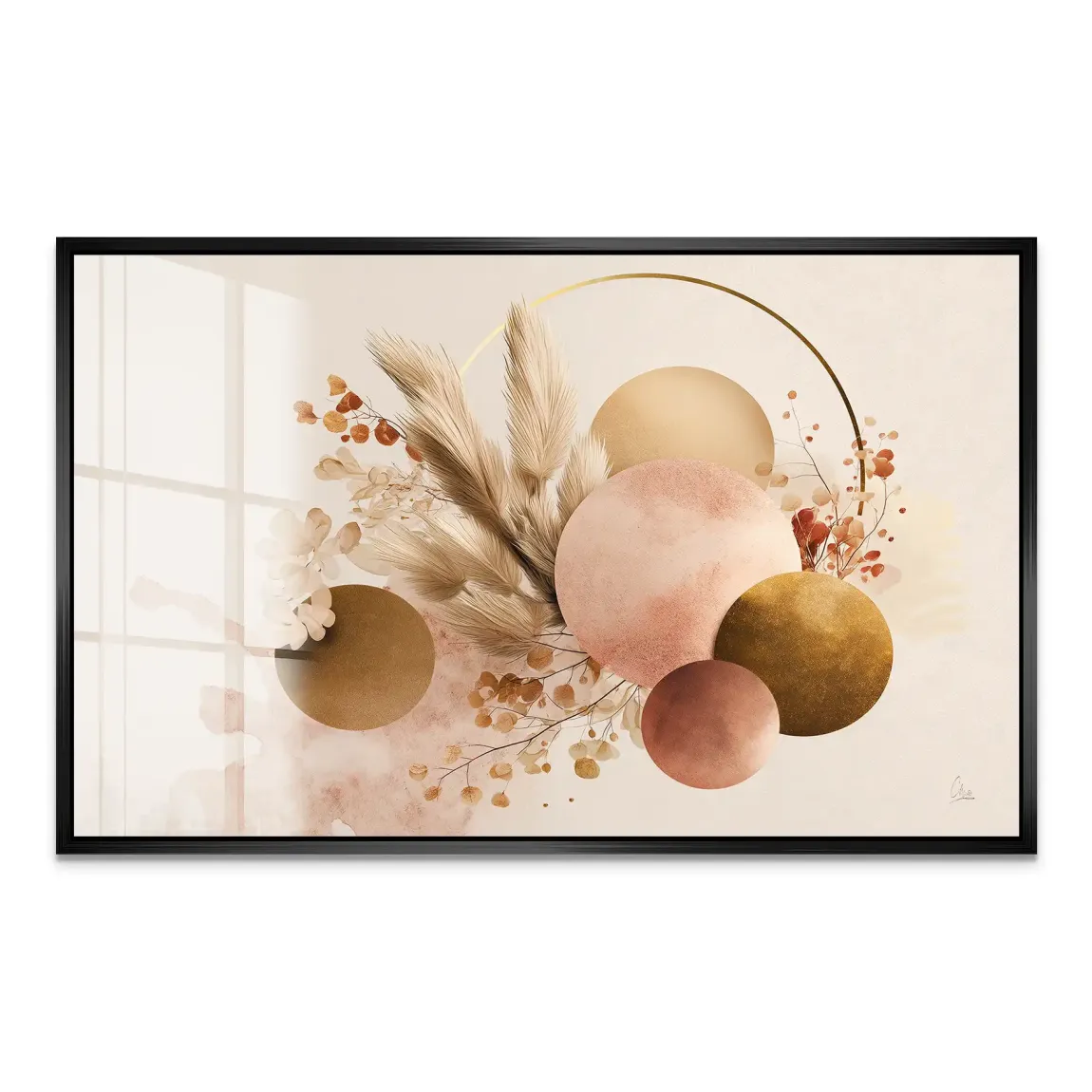 Golden Balance Acrylglas Bild