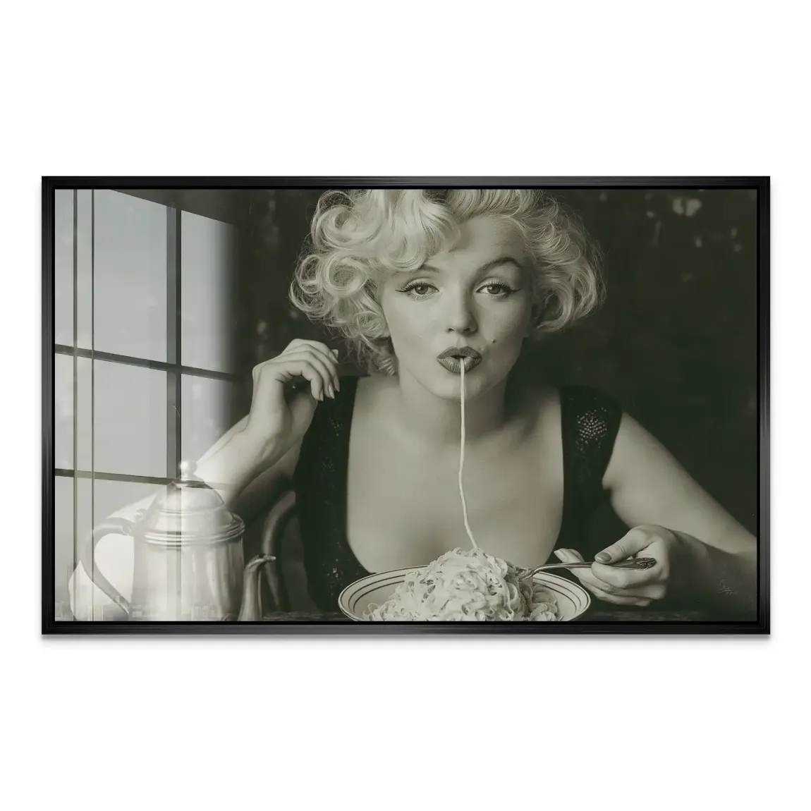 Marilyn Pasta Acrylglasbild