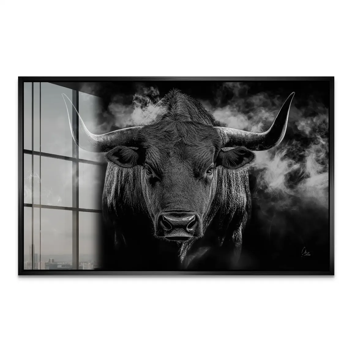 Black Bull Vision Acrylglas Bild