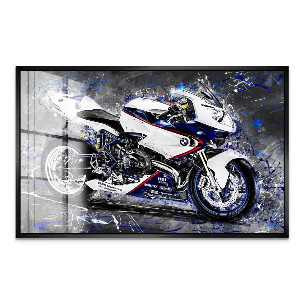 BMW HP2 Abstrakt Style Acrylglas Bild INGALERIE