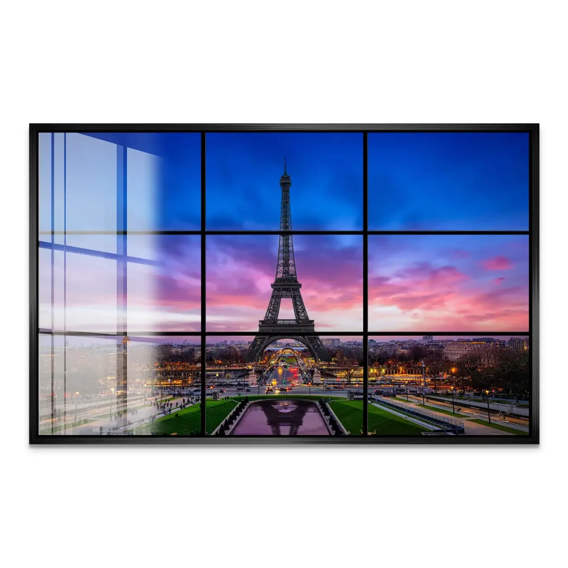 Evening Glow Paris Acrylglas Bild