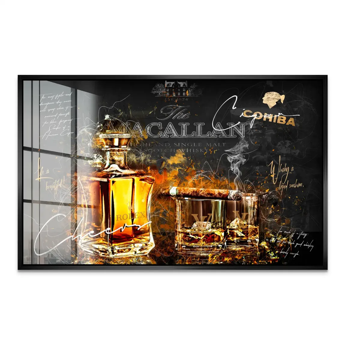 Whisky Lifestyle Art Acrylglas Bild INGALERIE