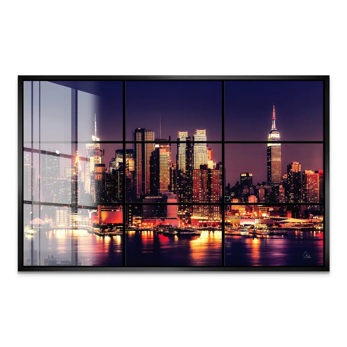 New York Skyline View Acrylglas Bild